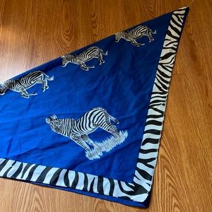Paolo Santini 1980 Zebra Vintage Scarf